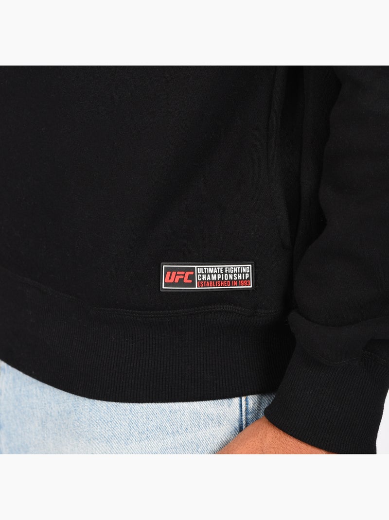 Sweat capuche zippé UFC homme noir hoodie sport lifestyle Noir - Kiabi
