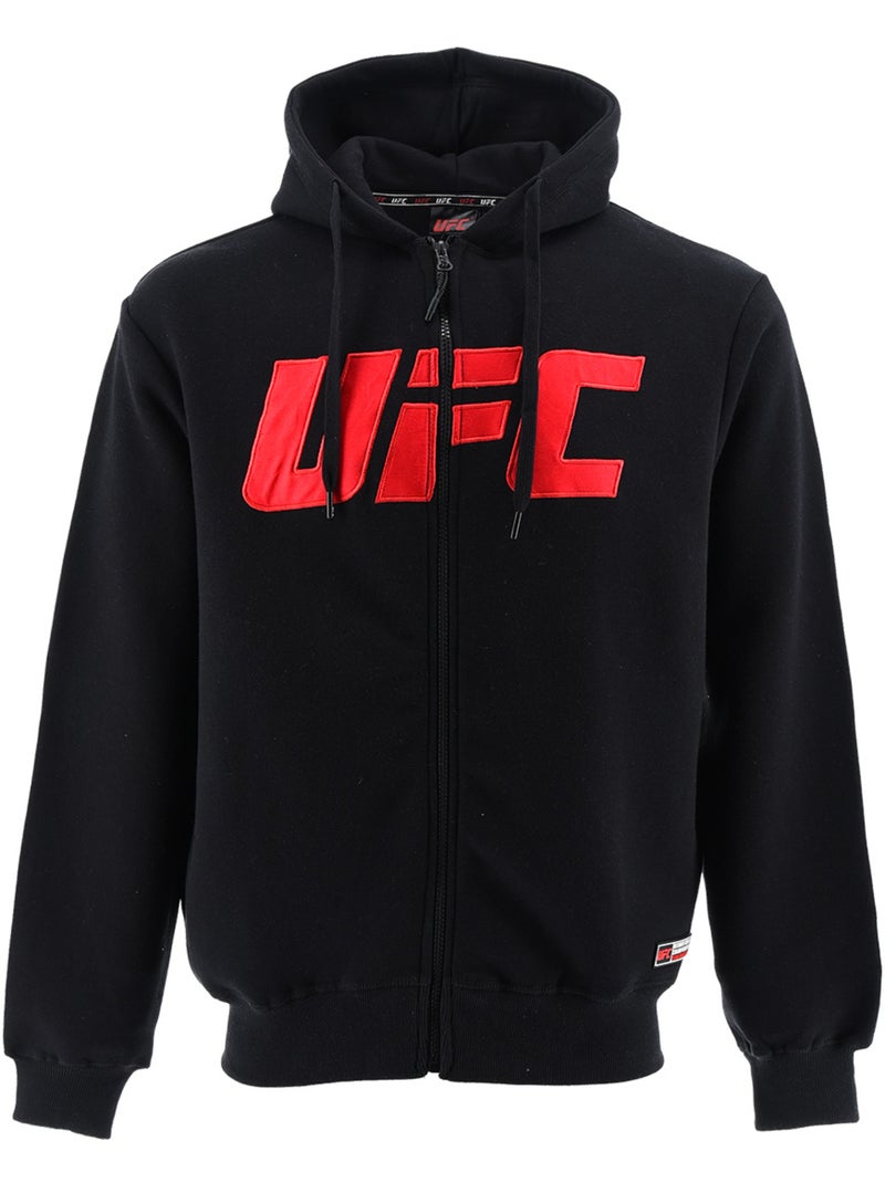 Sweat capuche zippé UFC homme noir hoodie sport lifestyle Noir - Kiabi