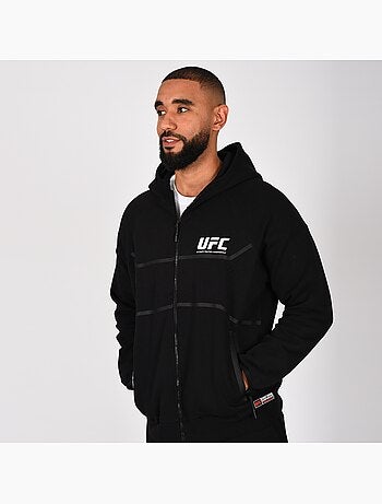 Sweat capuche zippé UFC noir homme hoodie sport