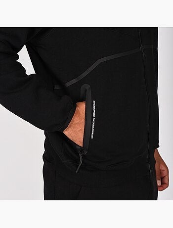 Sweat capuche zippé UFC noir homme hoodie sport