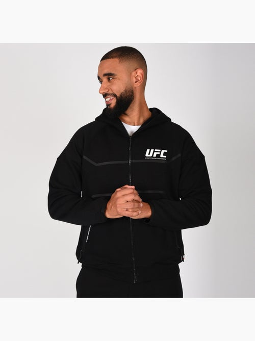Sweat capuche zippé UFC noir homme hoodie sport - Kiabi