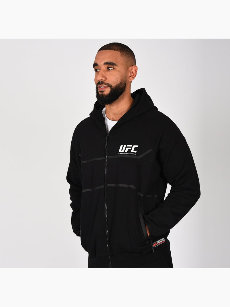 Sweat capuche zippé UFC noir homme hoodie sport Noir - Kiabi