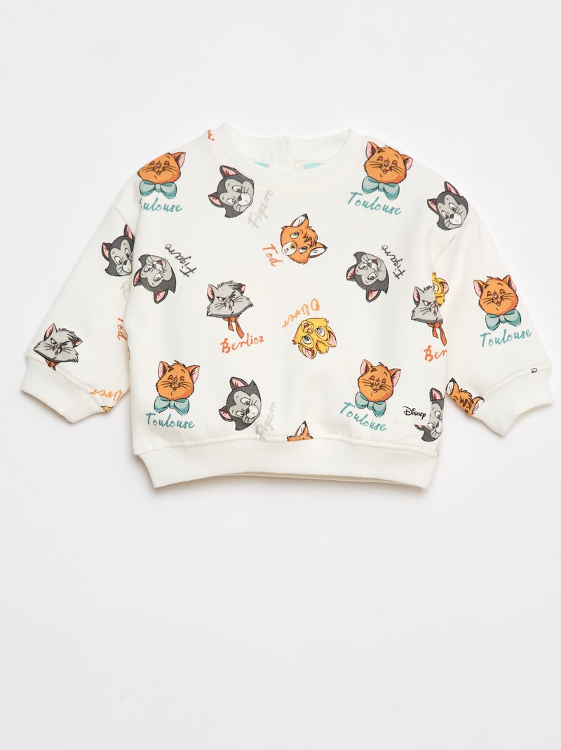 Sweat chaud imprimé 'Disney' Beige - Kiabi