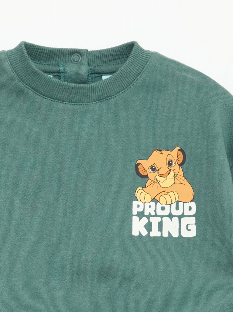 Sweat chaud imprimé 'Disney' Vert - Kiabi