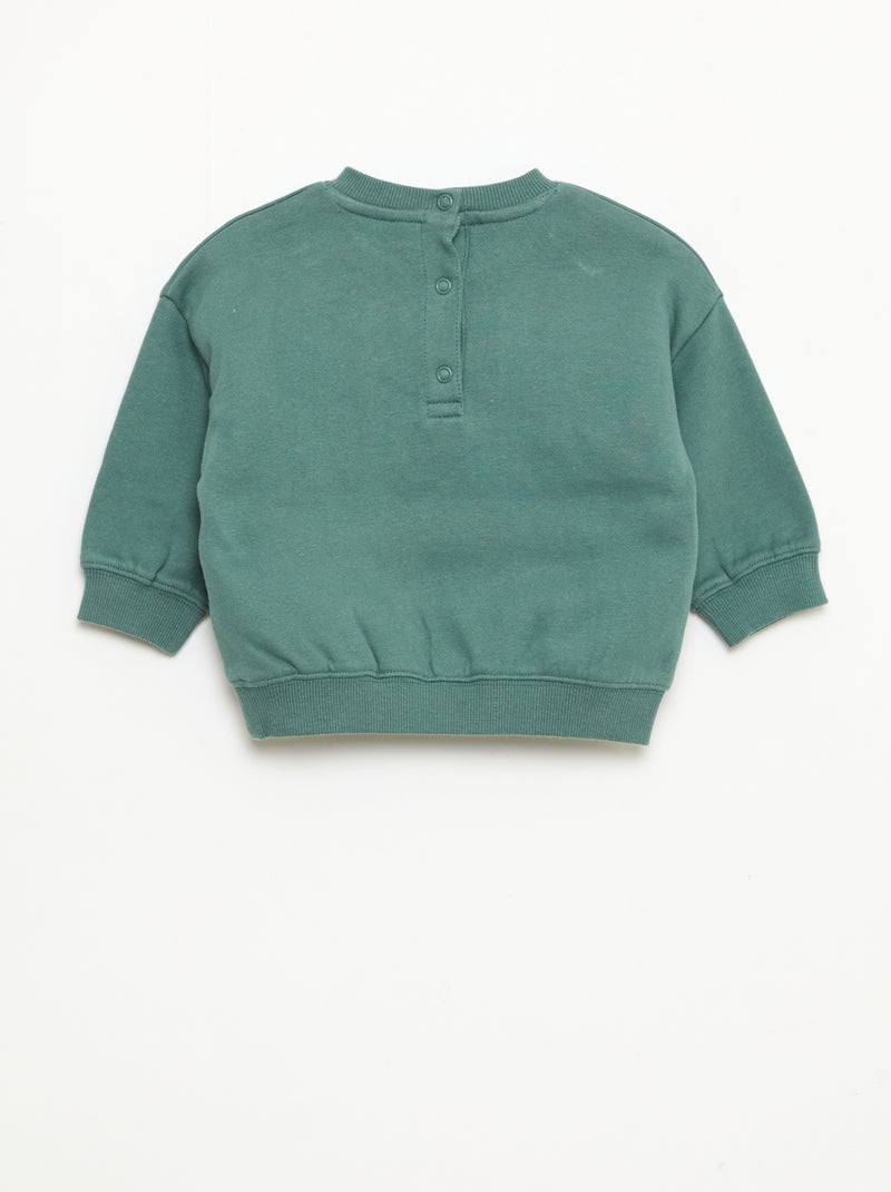 Sweat chaud imprimé 'Disney' Vert - Kiabi