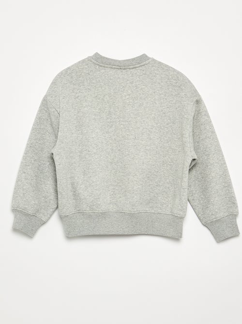 Sweat chiné avec motifs perlés - Kiabi Sweat chiné avec motifs perlés - Kiabi