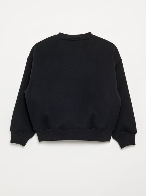 Sweat chiné avec motifs perlés - Kiabi Sweat chiné avec motifs perlés - Kiabi