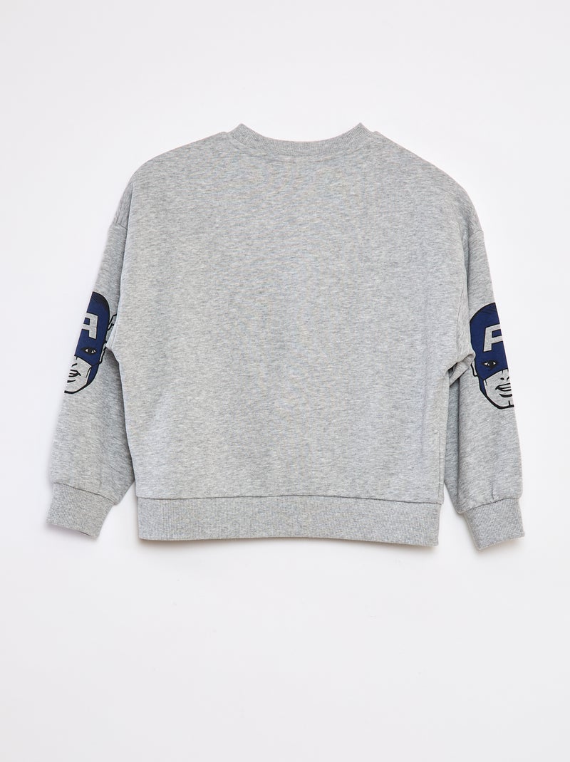 Sweat chiné 'Captain America' Beige - Kiabi