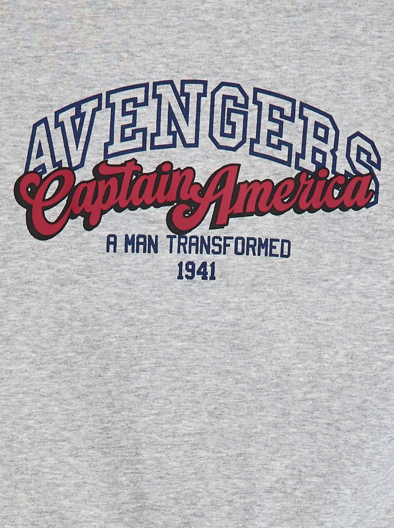 Sweat chiné 'Captain America' Beige - Kiabi