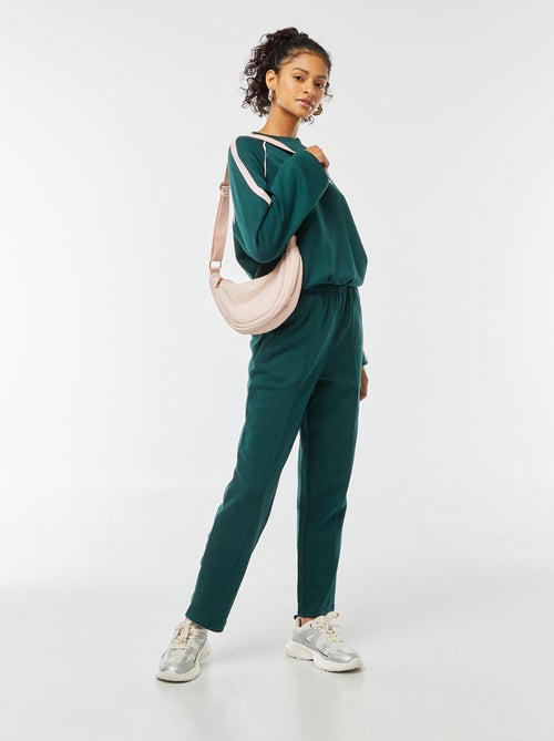 Sweat chiné esprit sportswear - Kiabi