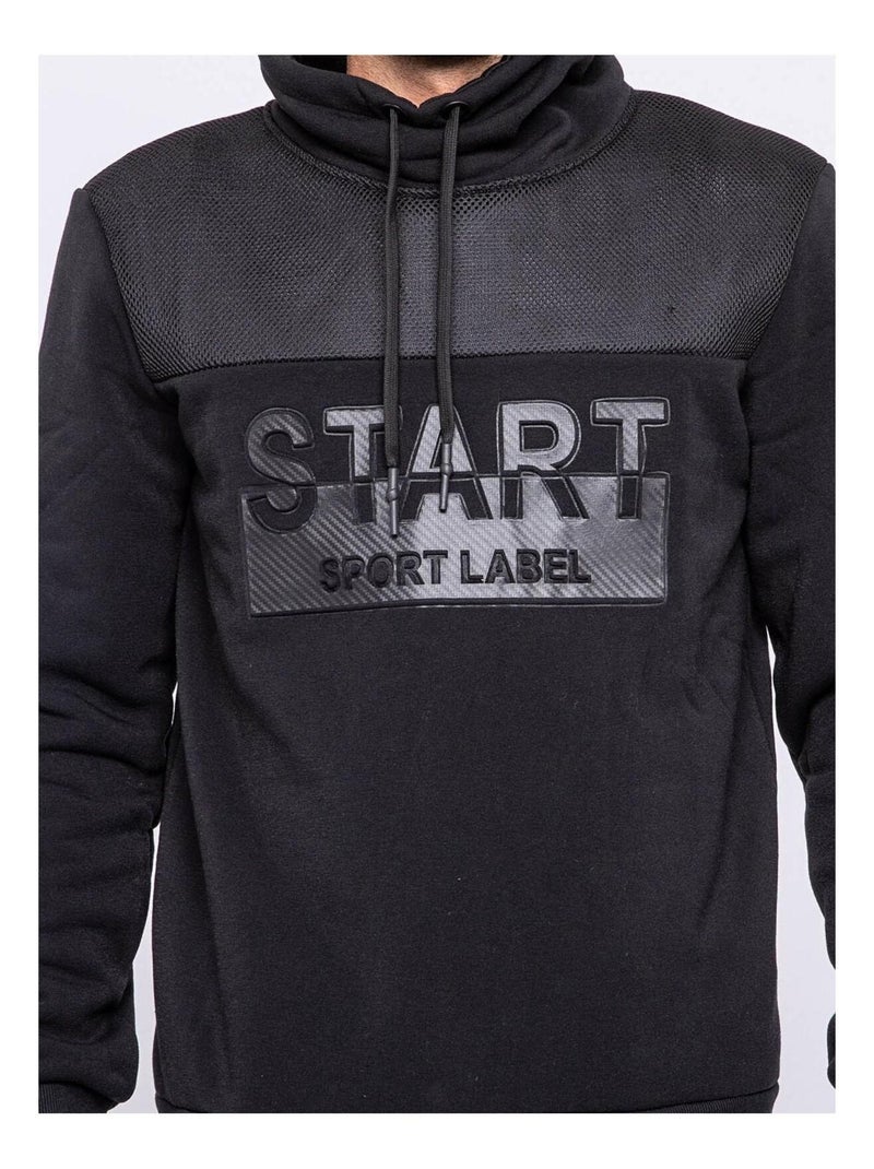 Sweat col boule WOOPY Noir - Kiabi