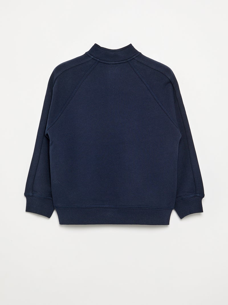 Sweat col camionneur Bleu - Kiabi