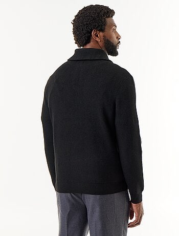 Sweat col camionneur zippé