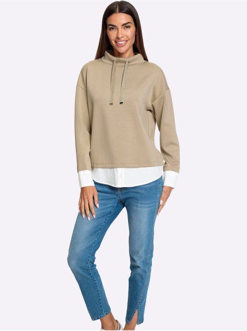 Sweat Col Montant - Taille Standard - Helline - Kiabi Sweat Col Montant - Taille Standard - Helline - Kiabi