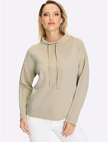 Sweat Col Montant 50% Modal - Taille Standard - Helline