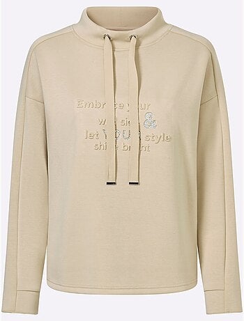 Sweat Col Montant 50% Modal - Taille Standard - Helline