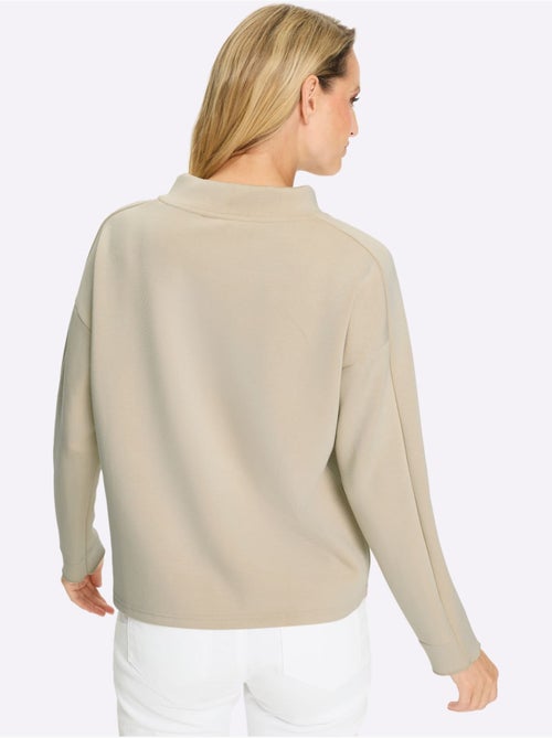 Sweat Col Montant 50% Modal - Taille Standard - Helline - Kiabi