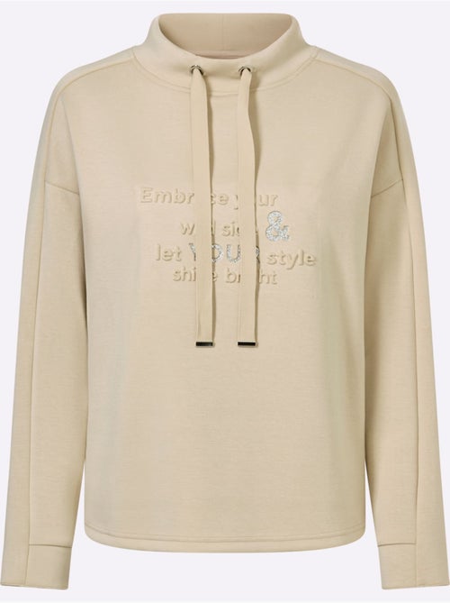 Sweat Col Montant 50% Modal - Taille Standard - Helline - Kiabi