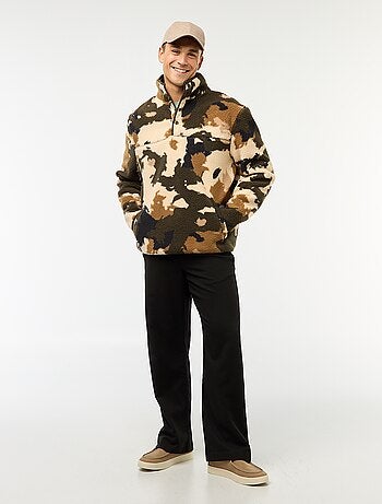 Sweat col montant à pression