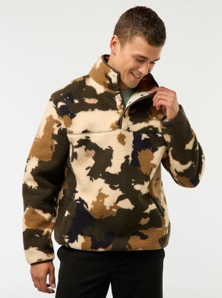 Sweat col montant à pression