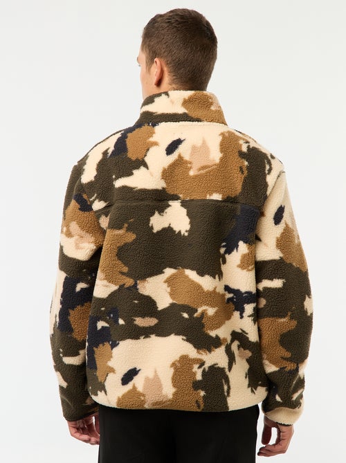 Sweat col montant à pression - Kiabi