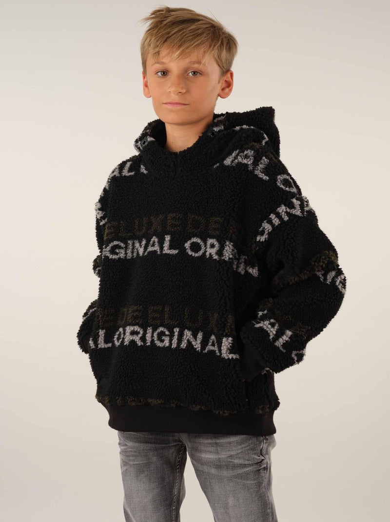Sweat col montant 'Deeluxe' Noir - Kiabi