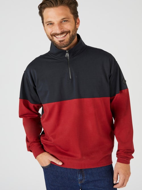 Sweat col montant maille jersey Climatyl - Damart - Kiabi