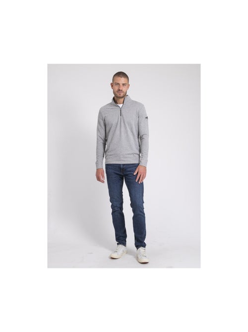 Sweat col montant zippé WALONIS - Kiabi