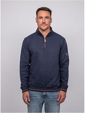 Sweat col montant zippé wirubon