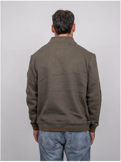 Sweat col montant zippé wirubon - Kiabi Sweat col montant zippé wirubon - Kiabi