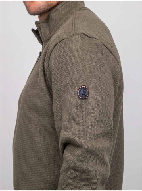 Sweat col montant zippé wirubon - Kiabi Sweat col montant zippé wirubon - Kiabi