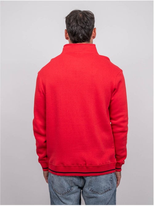 Sweat col montant zippé wirubon - Kiabi