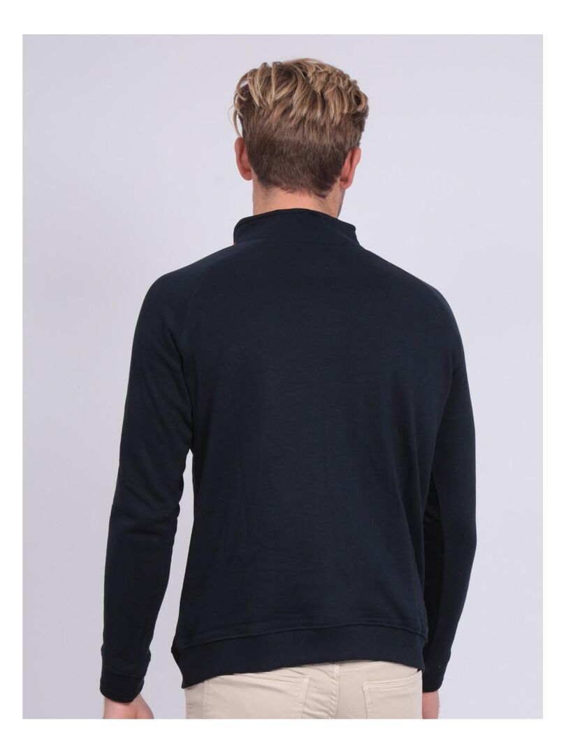 Sweat Col Montant Zippé Homme - Velours Côtelé - Manches Longues - Confortable Pour Automne/Hiver