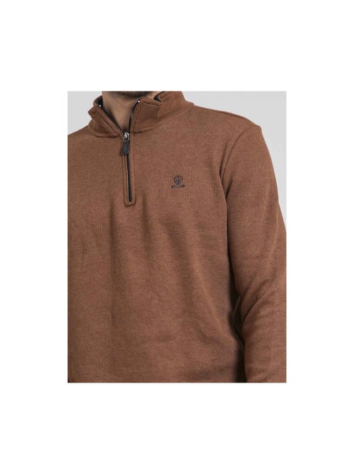 Sweat col montant zippé WOMPOU - Kiabi