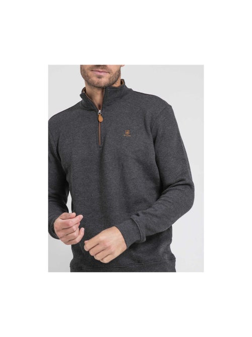 Sweat col montant zippé WOMPOU - Kiabi
