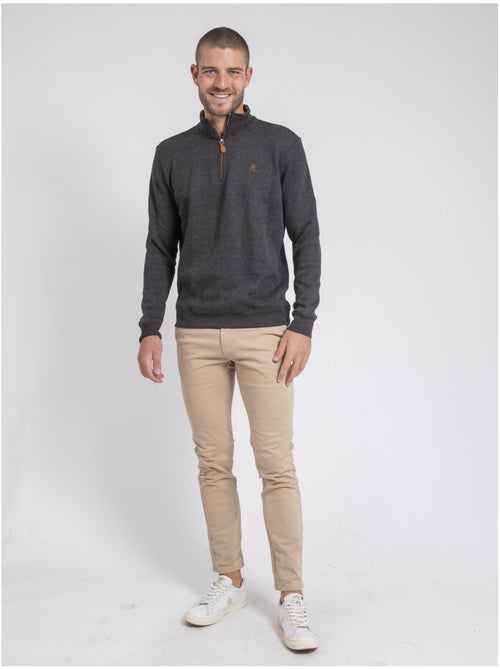 Sweat col montant zippé WOMPOU - Kiabi