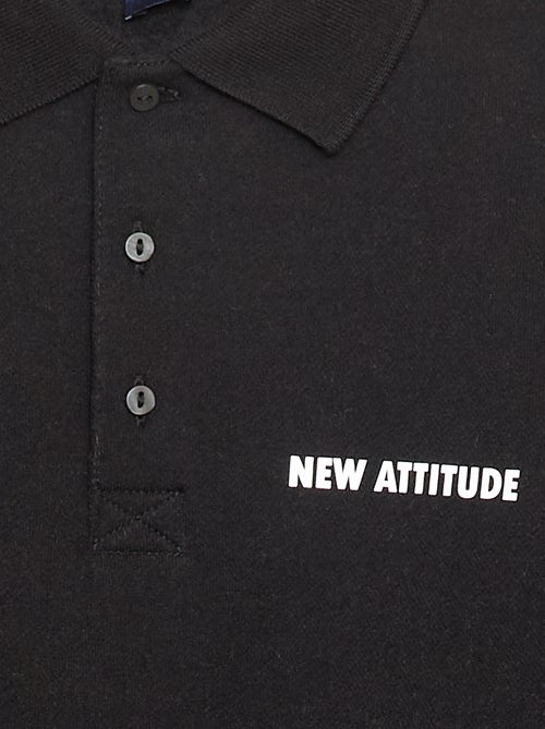 Sweat col polo à rayures - Kiabi