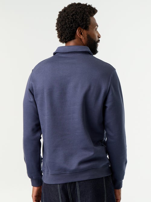Sweat col polo en molleton - Kiabi Sweat col polo en molleton - Kiabi