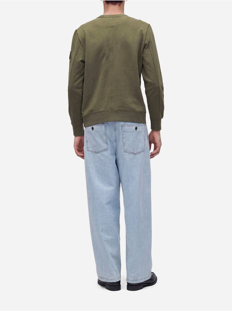 Sweat col rond - calvin klein Vert - Kiabi