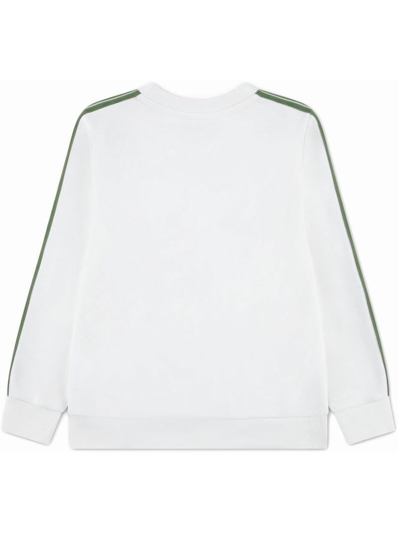 Sweat col rond - Lacoste Blanc - Kiabi