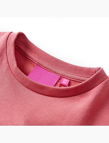 Sweat col rond color block en coton - vidaxl