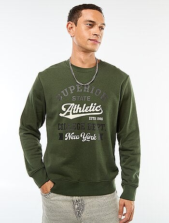 Sweat col rond en coton