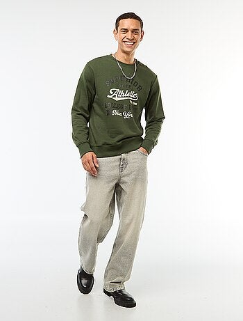 Sweat col rond en coton