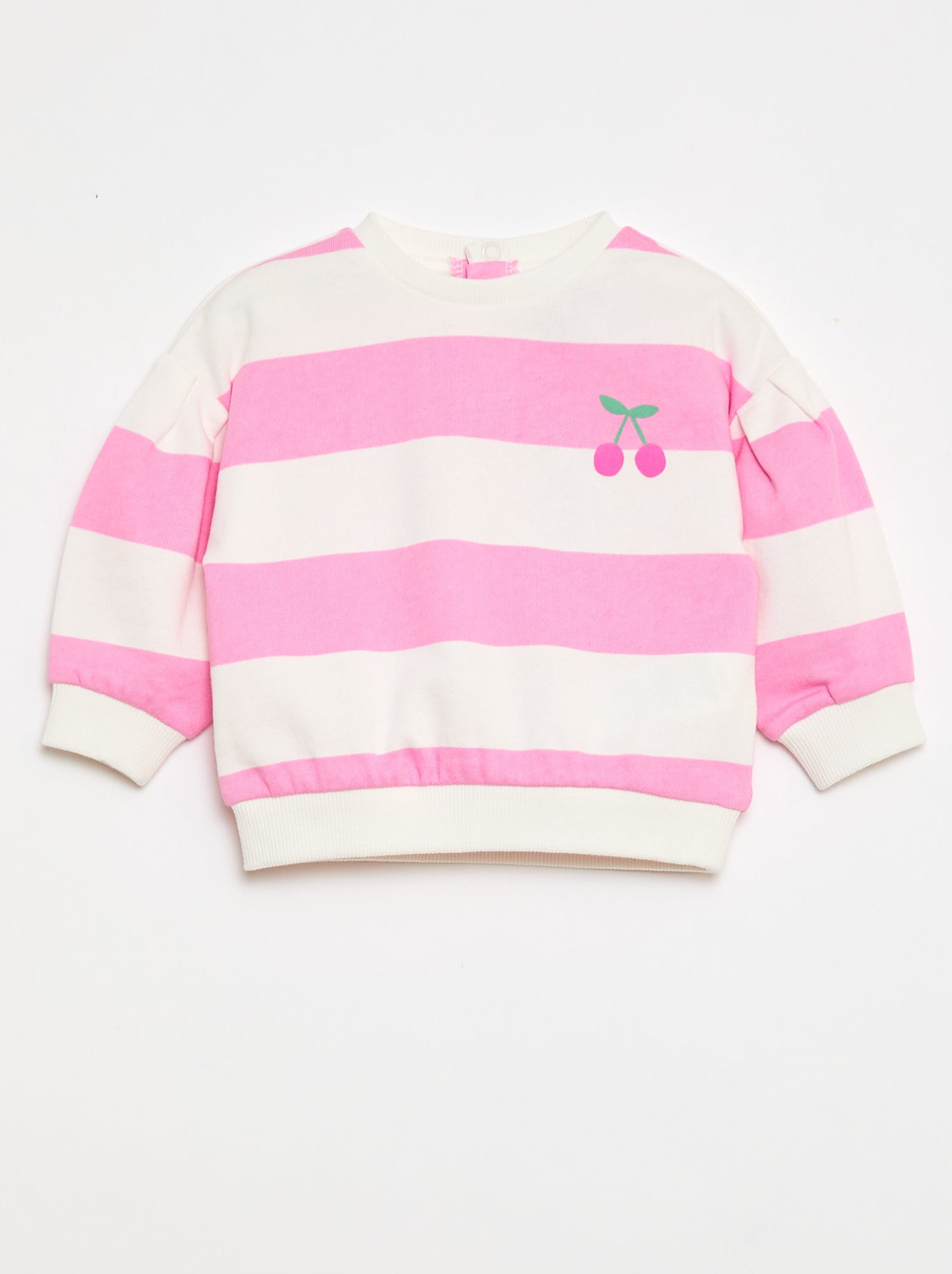 Sweat col rond en molleton léger à motif