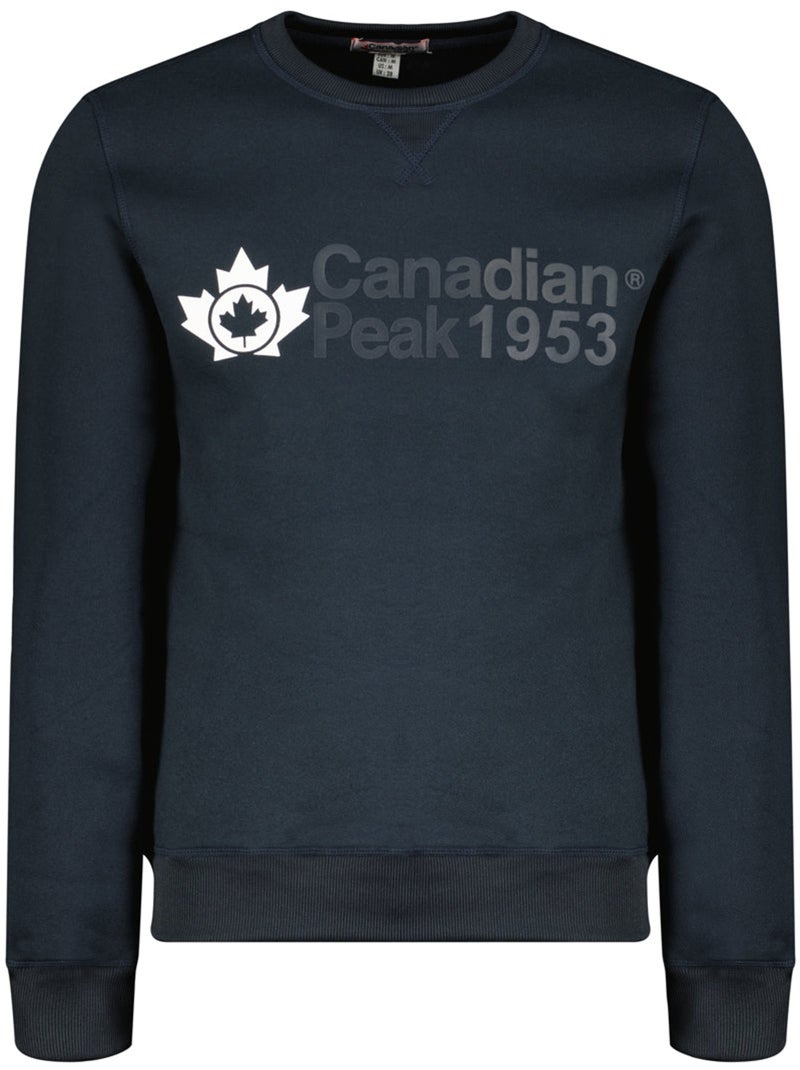 Sweat col rond ganteak – canadian peak Bleu marine - Kiabi