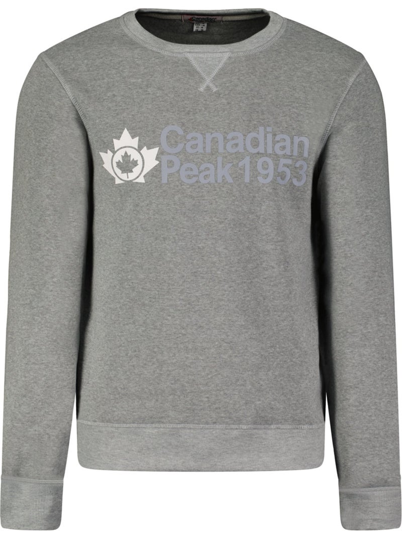 Sweat col rond ganteak – canadian peak Gris clair - Kiabi