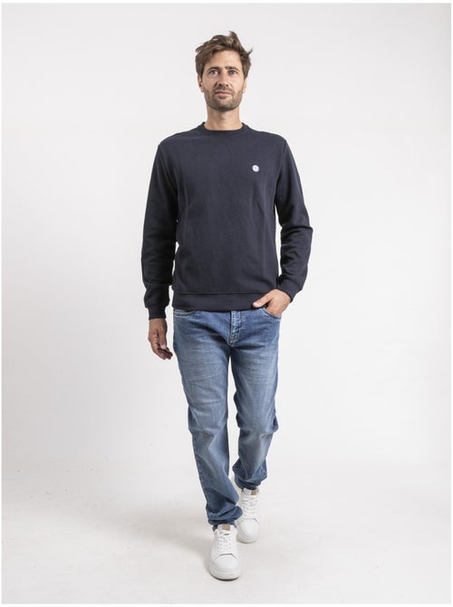 Sweat col rond pur coton WIDALGO - Kiabi