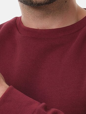 Sweat col rond uni