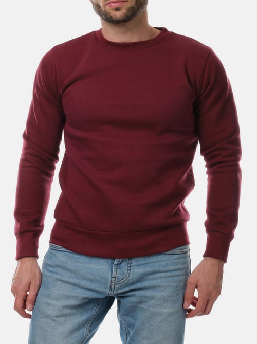 Sweat col rond uni - Kiabi