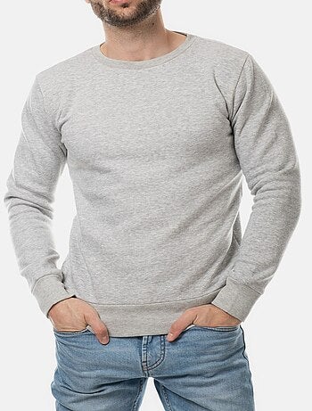 Sweat col rond uni